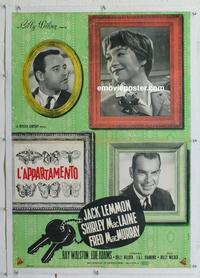 k045 APARTMENT linen Italian 26x37 photobusta movie poster '60 Wilder