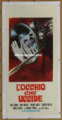 k043 PEEPING TOM linen Italian locandina movie poster R60s Powell