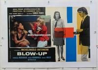 k025 BLOWUP linen Italian photobusta movie poster '67 Antonioni