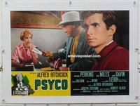 k034 PSYCHO linen Italian photobusta movie poster R60s Leigh, Perkins