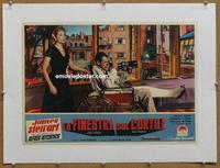 k035 REAR WINDOW linen Italian photobusta movie poster '54 Stewart