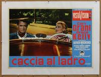 k036 TO CATCH A THIEF linen Italian photobusta movie poster '55 Grant