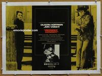 k165 MIDNIGHT COWBOY linen Japanese 14x20 movie poster '69 Hoffman
