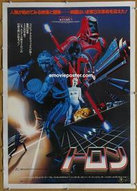 k187 TRON linen Japanese movie poster '82 Disney sci-fi, Jeff Bridges