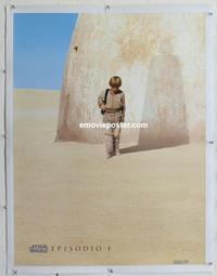 k156 PHANTOM MENACE linen Mexican movie poster '99 Star Wars Episode I