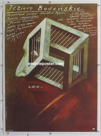 k190 BODENSEE linen Polish movie poster '86 great Pagowski art!