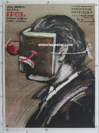 k195 IDOL linen Polish movie poster '84 great Pagowski artwork!