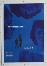 k203 OUTCRY linen Polish movie poster '60 Michelangelo Antonioni