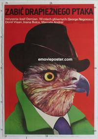 k210 TO KILL A BIRD OF PREY linen Polish movie poster '84 cool art!
