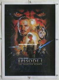 k233 PHANTOM MENACE linen special  movie poster '99 cast style!