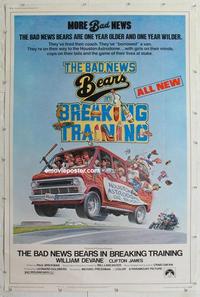 m163 BAD NEWS BEARS IN BREAKING TRAINING 40x60 movie poster '77