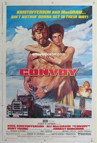 m164 CONVOY 40x60 movie poster '78 Kris Kristofferson, Ali McGraw