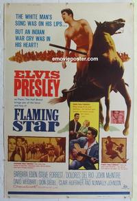 m167 FLAMING STAR style Z 40x60 movie poster '60 Elvis Presley, Eden