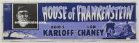 m155 HOUSE OF FRANKENSTEIN banner movie poster R50 Karloff, Chaney
