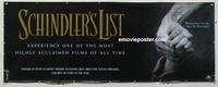 m159 SCHINDLER'S LIST video vinyl banner movie poster '93 Liam Neeson