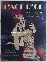 m069 L'AGE D'OR French one-panel movie poster R70s Luis Bunuel, French!