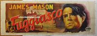 m106 ODD MAN OUT linen Italian three-panel movie poster '47 James Mason, Reed
