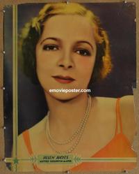 m123 HELEN HAYES special 22x28 personality movie poster, MGM '32 portrait!