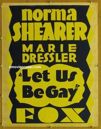 m131 LET US BE GAY trolley card '30 Norma Shearer