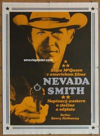 p023 NEVADA SMITH Czech movie poster '66 Steve McQueen, Karl Malden