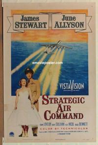 p062 STRATEGIC AIR COMMAND one-sheet movie poster '55 James Stewart