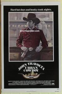 p066 URBAN COWBOY one-sheet movie poster '80 John Travolta, Debra Winger