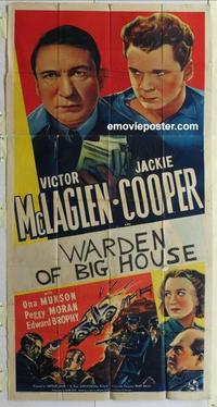 s009 BIG GUY three-sheet movie poster '39 Victor McLaglen, Jackie Cooper