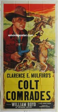 s183 HOPALONG CASSIDY stock 3sh '48 Boyd as Hopalong Cassidy, Colt Comrades!