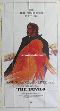 s235 DEVILS three-sheet movie poster '71 Ken Russell, Vanessa Redgrave