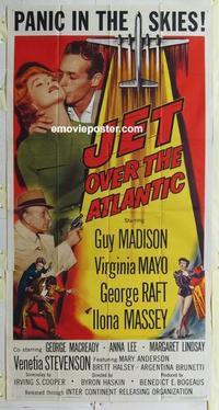 s467 JET OVER THE ATLANTIC three-sheet movie poster '59 Guy Madison, Mayo