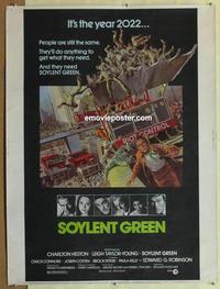 b050 SOYLENT GREEN 30x40 movie poster '73 Charlton Heston, Robinson