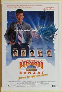 h651 ADVENTURES OF BUCKAROO BANZAI one-sheet movie poster '84 Weller