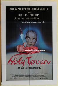 b493 ALICE SWEET ALICE one-sheet movie poster R81 Holy Terror, Shields