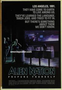 h655 ALIEN NATION one-sheet movie poster '88 James Caan, Mandy Patinkin