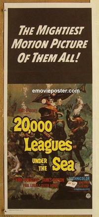 b235 20,000 LEAGUES UNDER THE SEA Aust daybill movie poster R70s Verne