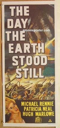 b241 DAY THE EARTH STOOD STILL Aust daybill movie poster R70s Rennie