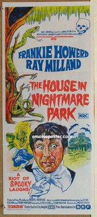 b251 HOUSE IN NIGHTMARE PARK Aust daybill movie poster '73 English!