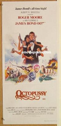 b273 OCTOPUSSY Aust daybill movie poster '83 Moore as James Bond!
