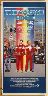 b283 STAR TREK 4 Aust daybill movie poster '86 Leonard Nimoy, Shatner