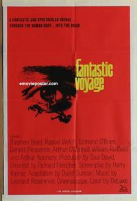 b228 FANTASTIC VOYAGE Aust one-sheet movie poster '66 Raquel Welch, Boyd