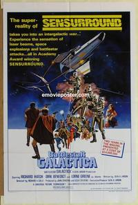b531 BATTLESTAR GALACTICA one-sheet movie poster '78 Sensurround style!