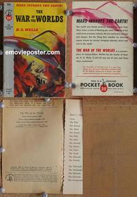 b295 WAR OF THE WORLDS paperback book '53 sci-fi classic