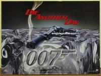 b057 DIE ANOTHER DAY gun teaser DS British quad movie poster '02 !