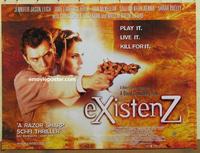 b060 EXISTENZ DS British quad movie poster '99 David Cronenberg