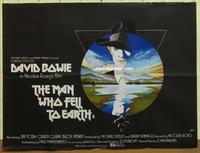 b221 MAN WHO FELL TO EARTH British quad movie poster '76 David Bowie