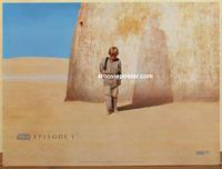 b068 PHANTOM MENACE teaser DS British quad movie poster '99 Star Wars