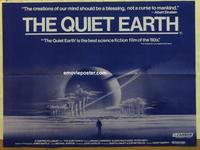 b223 QUIET EARTH British quad movie poster '85 New Zealand sci-fi!
