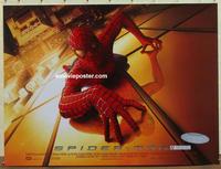 b071 SPIDER-MAN British quad movie poster '02 Tobey Maguire
