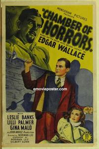 b080 CHAMBER OF HORRORS one-sheet movie poster '40 Edgar Wallace
