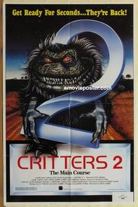 b603 CRITTERS 2 one-sheet movie poster '88 The Main Course, horror!